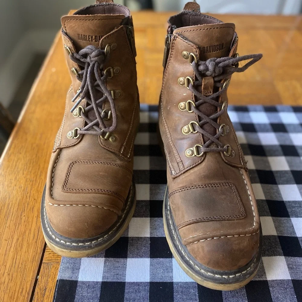 Harley-Davidson Hagerman Men's Boots US Size 8 Brown Leather